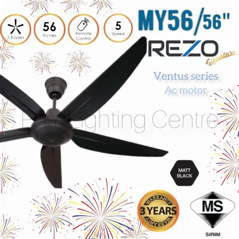 REZO VENTUS MY56 56 Remote Ceiling Fan Shopee Malaysia