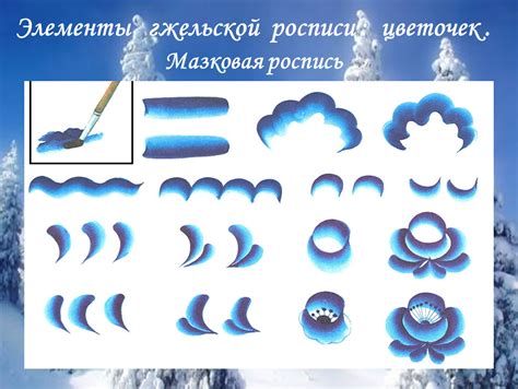 Гжельская Роспись Элементы Росписи Поэтапно Лучшая Фото Подборка