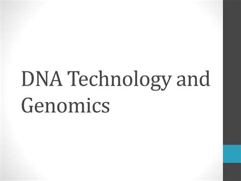 Ppt Dna Technology And Genomics Powerpoint Presentation Free