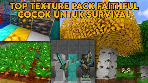 Top Texture Pack Faithful X Cocok Untuk Survival Mcpe