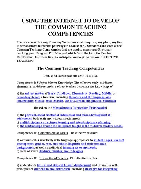 Pdf Common Teaching Competencies Dokumen Tips