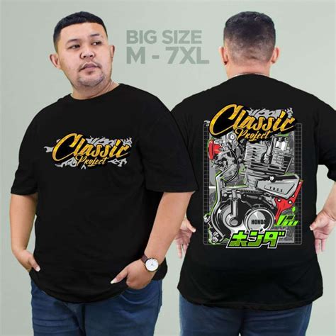 Jual Kaos Gl Atasan Pria Big Size Cb Klasik Honda Squad Honda Gank