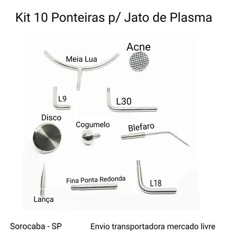 Kit Ponteiras Jato De Plasma Em Inox Produto Nacional Frete Gr Tis