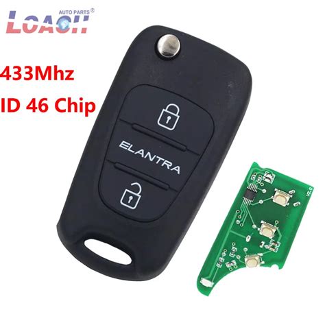 Llave De Coche Remota De 3 Botones Fob 433MHz Con Chip ID46 Para