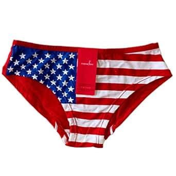 Meilaier Women Sexy Bikini American Flag Underwear Cotton At Amazon Womens Clothing Store