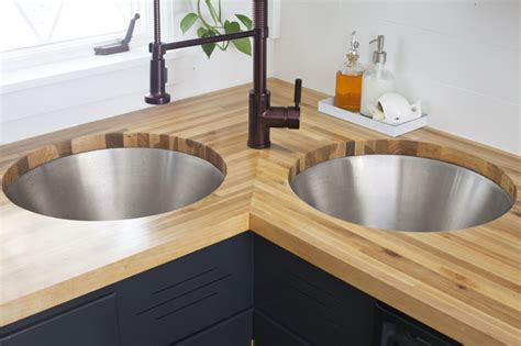 Butcher Block Countertop With Undermount Sink Countertops Ideas