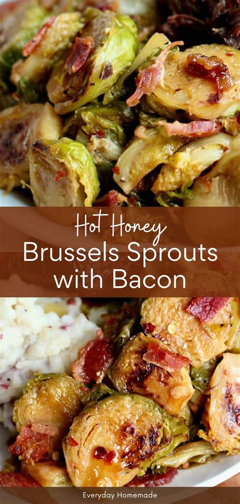 Hot Honey Brussels Sprouts With Bacon Recipe Brussel Sprouts Recipes Easy Sprout Recipes