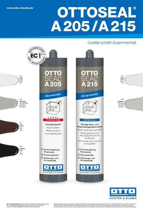 Ottoseal A205 Der Premium Acryl Dichtstoff 310 Ml