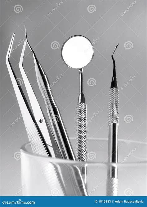 Dental Instruments For Stomatology Practice Stock Photography