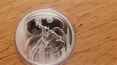 Srebrna Moneta Batman DC Comics NIUE 1oz 999 Kraków Licytacja na