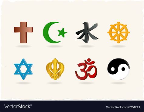 Religion icons Royalty Free Vector Image - VectorStock