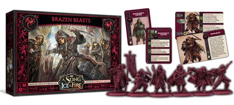 Targaryen Brazen Beasts Unit Expansion Song Of Ice And Fire Miniatures Game