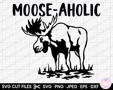 Moose Svg Moose Png Moose Svg File Cricut Etsy Moose Silhouette Moose Cartoon Png