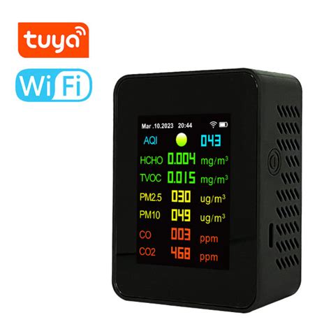 Smart Sensor Tuya Wifi Portable Air Quality Meter 7in1 PM2 5 PM10