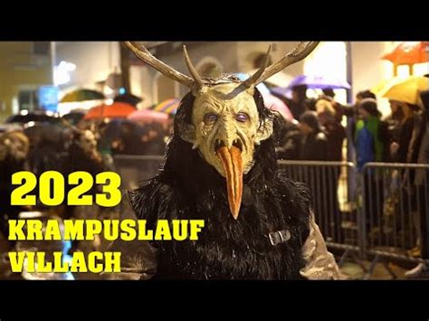 KRAMPUSLAUF in VILLACH 2023 Brauchtum Österreich YouTube