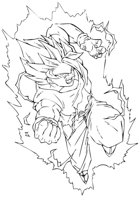 Coloriage Dragon Ball Z Sangohan Impressionnant Collection Coloriage