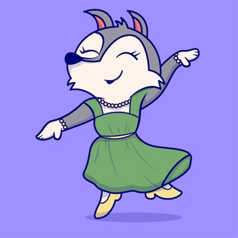 dancing wolf vectors illustrations    freepik