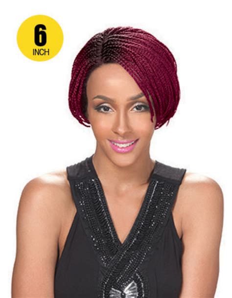 Zury Sis Synthetic Lace Braid Bob Pixie Wig