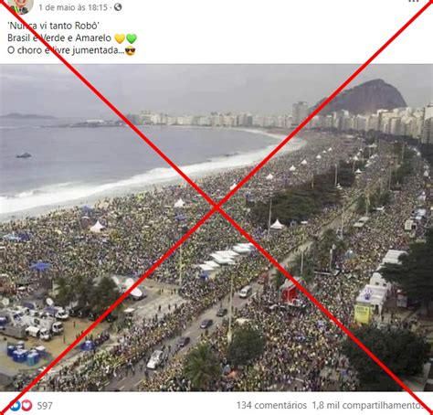 Afp Checamos On Twitter Esta Foto Mostra A Praia De Copacabana Na