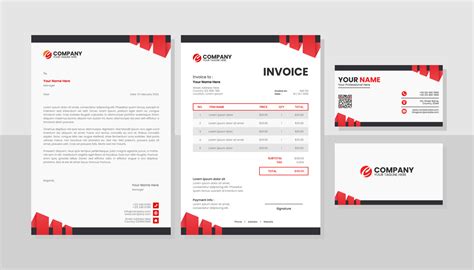 Professional business stationery template 6314587 Vector Art at Vecteezy