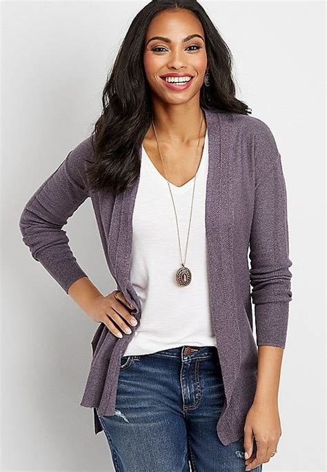 Solid Open Front Duster Cardigan Duster Cardigan Cardigan Front Open