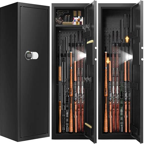 **CHECK NOTES**Fireproof 7-8 Rifle Gun Safe Gun Cabinet with Removable ...