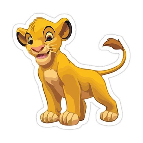 Simba From Lion King Sticker By Swiftdesign Lion King Stickers Lion King Poster Lion King