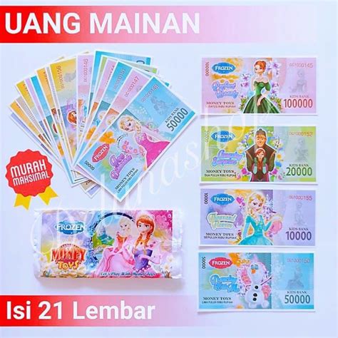 Jual Uang Mainan Anak Karakter Mainan Uang Kertas Sario Uang Palsu Uang