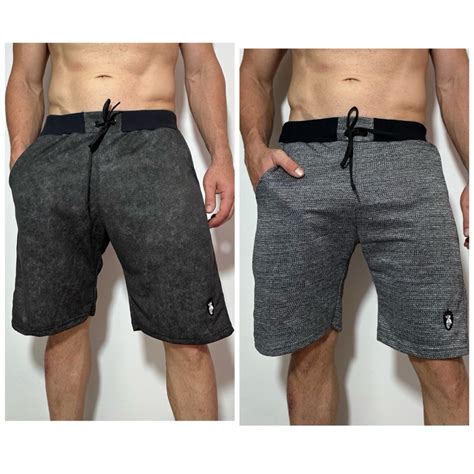 Kit 2 Bermudas Masculina De Moletom Treino Academia Casual Chorts