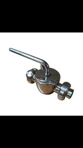 Stainless Steel Tc End Dairy 2 Way Plug Valve Sms Union Material