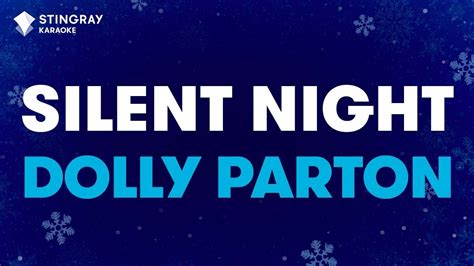 Dolly Parton Silent Night Karaoke With Lyrics YouTube