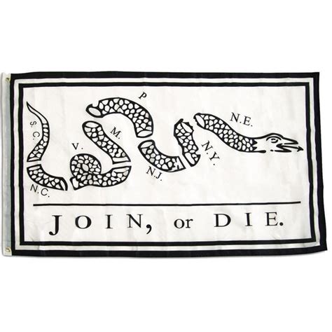 3x5 Ft Premium Nylon Join Or Die Flag Gadsden And Culpeper