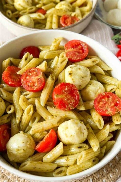 Schneller Nudelsalat Mit Pesto Tomate Mozzarella