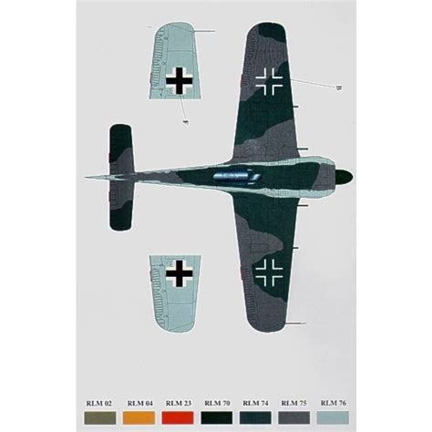 Abziehbild Decal Focke Wulf Fw 190A 8 RS II JG4 Sturm 4 White 16