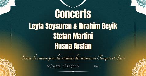 Concerts Leyla Soysuren Ibrahim Geyik Stefan Martini Husna