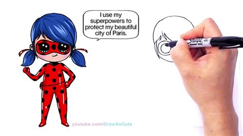 How to Draw Miraculous Ladybug step by step Chibi影片 Dailymotion