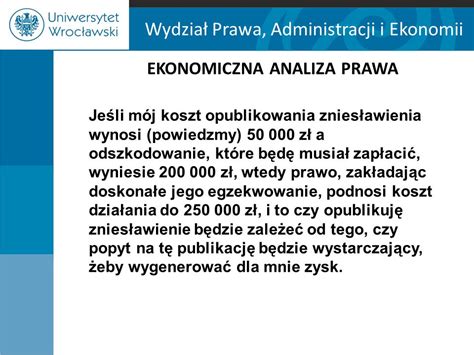 Ekonomiczna Analiza Prawa Ppt Pobierz