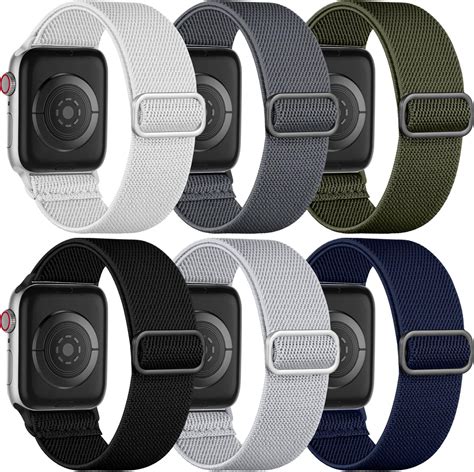 Charlam Pack Elastisch Loop Armband Kompatibel Mit Apple Watch