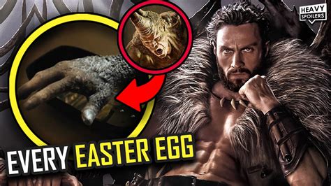 Kraven The Hunter Official Trailer Breakdown R Rating Rhino And Spider Man Easter Eggs Youtube