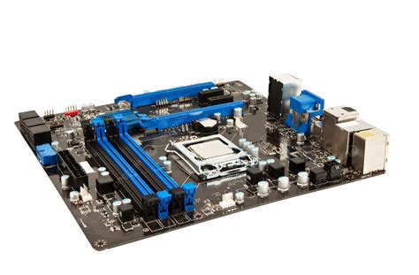 Laptop Black And Blue Mother Board Controller, Motherboard, Chip
