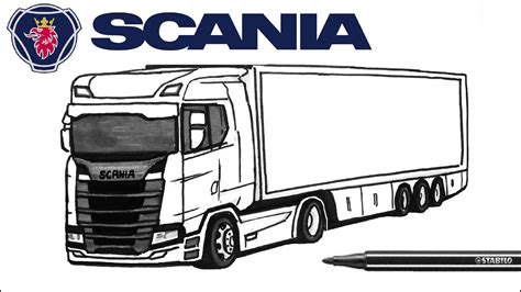 Easy Drawing Scania S Truck I Kolay Scania S T R Izimi I T R