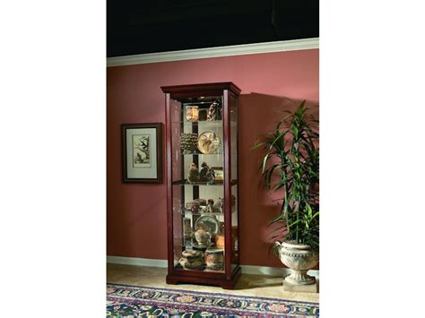 Pulaski Furniture Living Room Two Way Sliding Door Curio 20717 Carol House Furniture Maryland