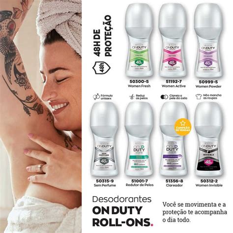 Avon Desodorante On Duty Roll On Antitranspirante Feminino Ml