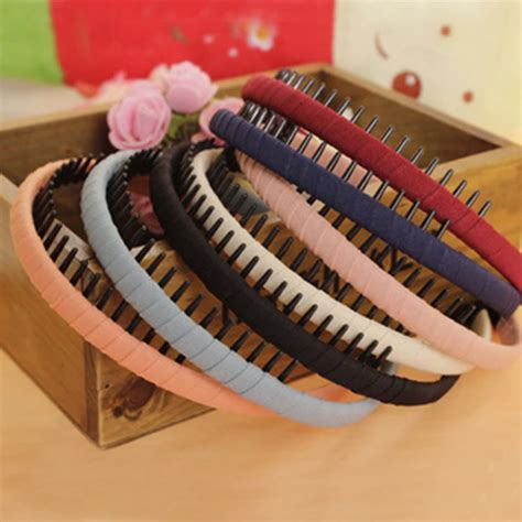 Buy Multicolor Headband With Teeth Practical Cloth Hair Band For Women And Girls