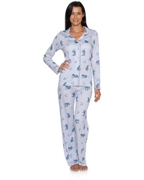 Disney Disney Womens Pajama Soft Coat And Pants Adult Sleepwear