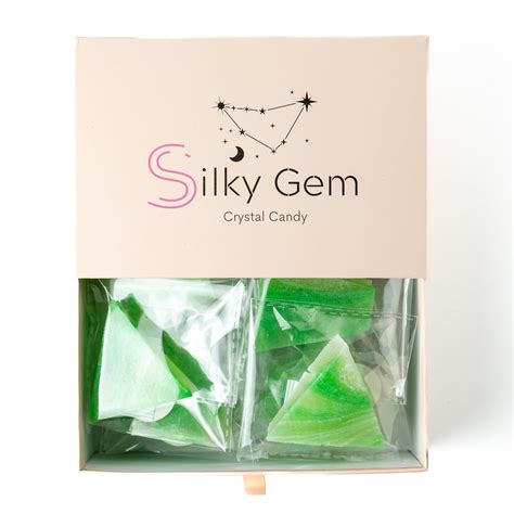 Silky Gem Edible Crystal Candy 8 10 Clusters Coconut