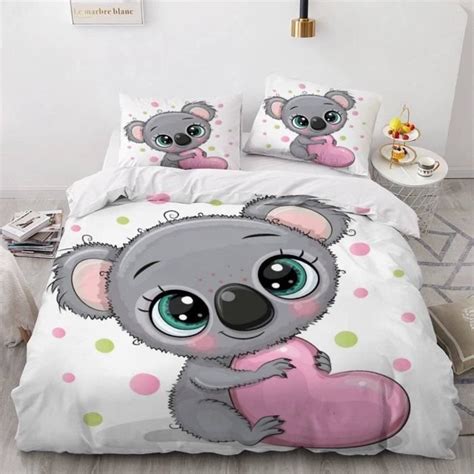 Parure De Lit Enfant X Koala D Imprim Housse De Couette