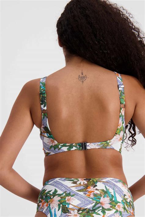 Moontide Swimwear Sanctuary Underwire Ladder Trim Square Neck Bikini Top