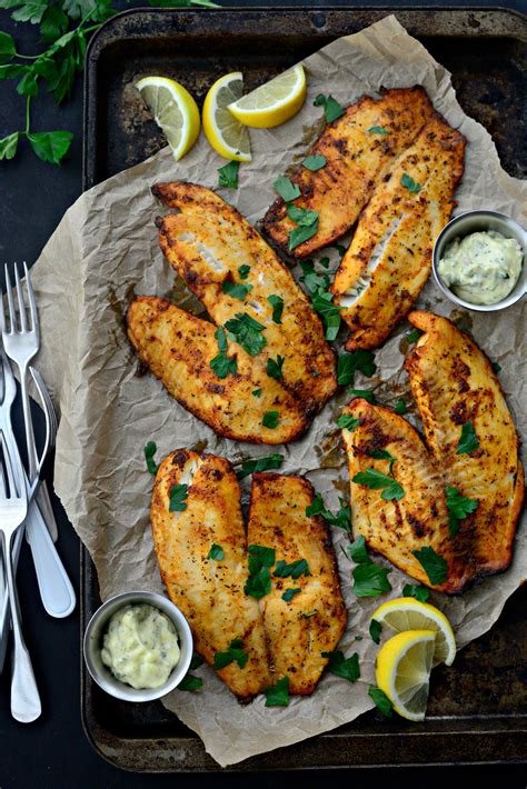 Cajun Tilapia With Lemon Tarragon Tartar Sauce Simply Scratch