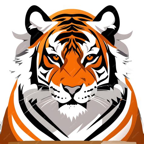 premium ai image tiger vector